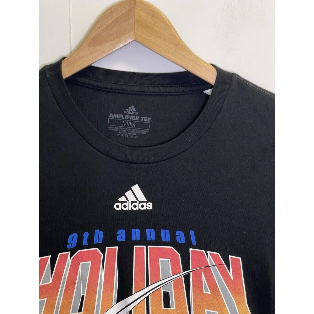 Adiais Amplifier Tee Men's M‎ Shirt Long Sleeve 9th Annual Holiday Hoopsgiving